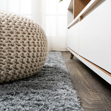 Groovy Solid Shag Area Rug